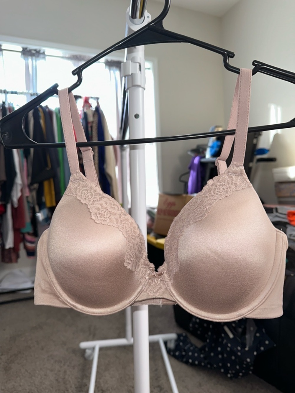Maidenform Nude Lace-Trim T-Shirt Bra